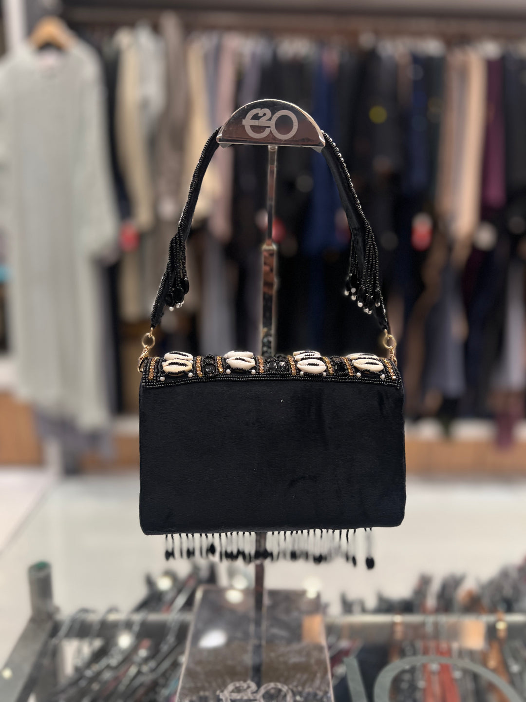 VALLEY HANDICRAFT KODI DESGINER CLUTCH Black-605