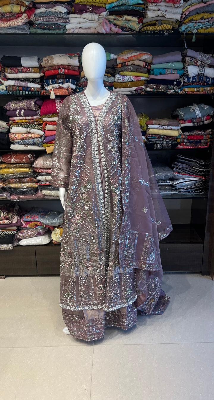 DESIGNER CRIMSON BRIDAL SUIT - CRMB01/ORANGE