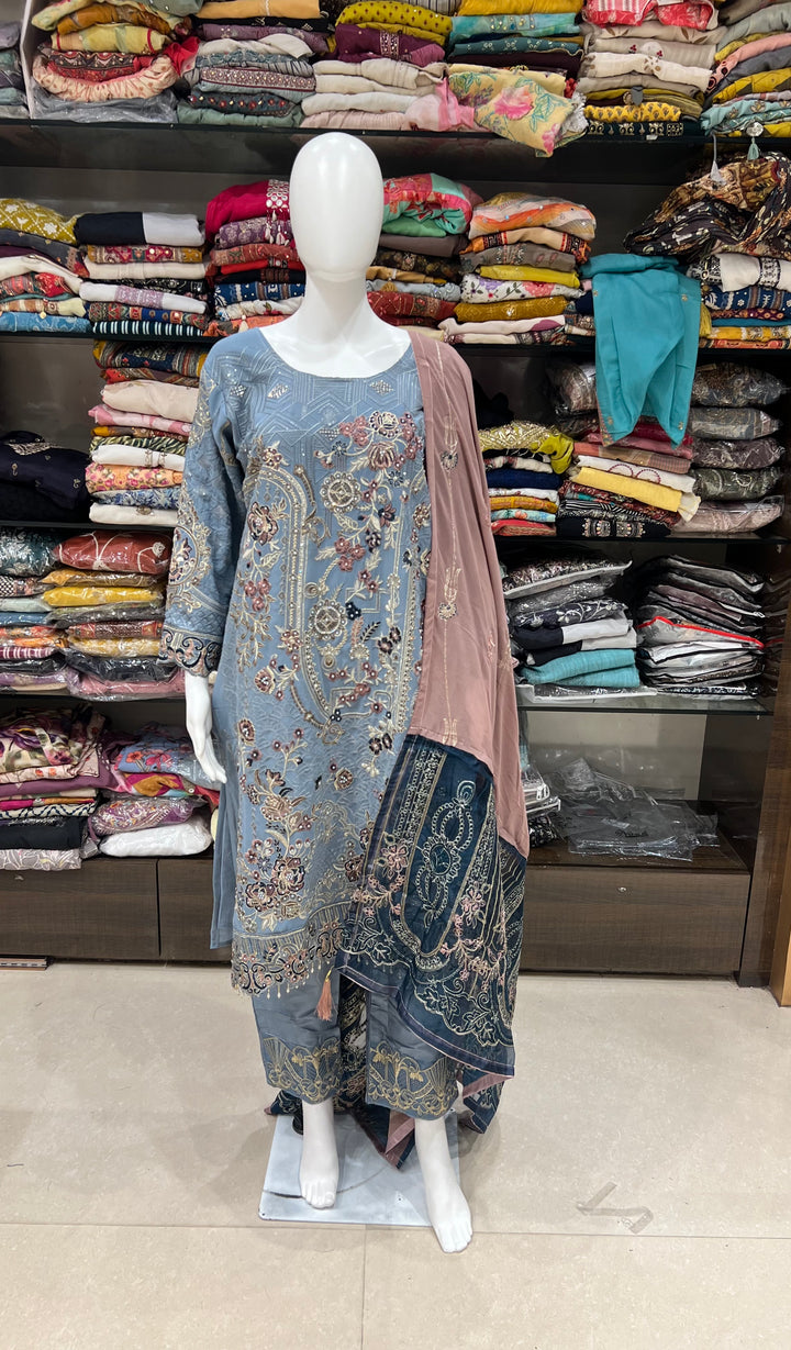 RAMSHA DESIGNER SUIT - IKRZ03/blue