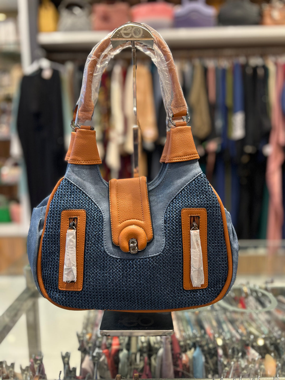 KEFEIYA   HAND  BAG - 9035/ BLUE /