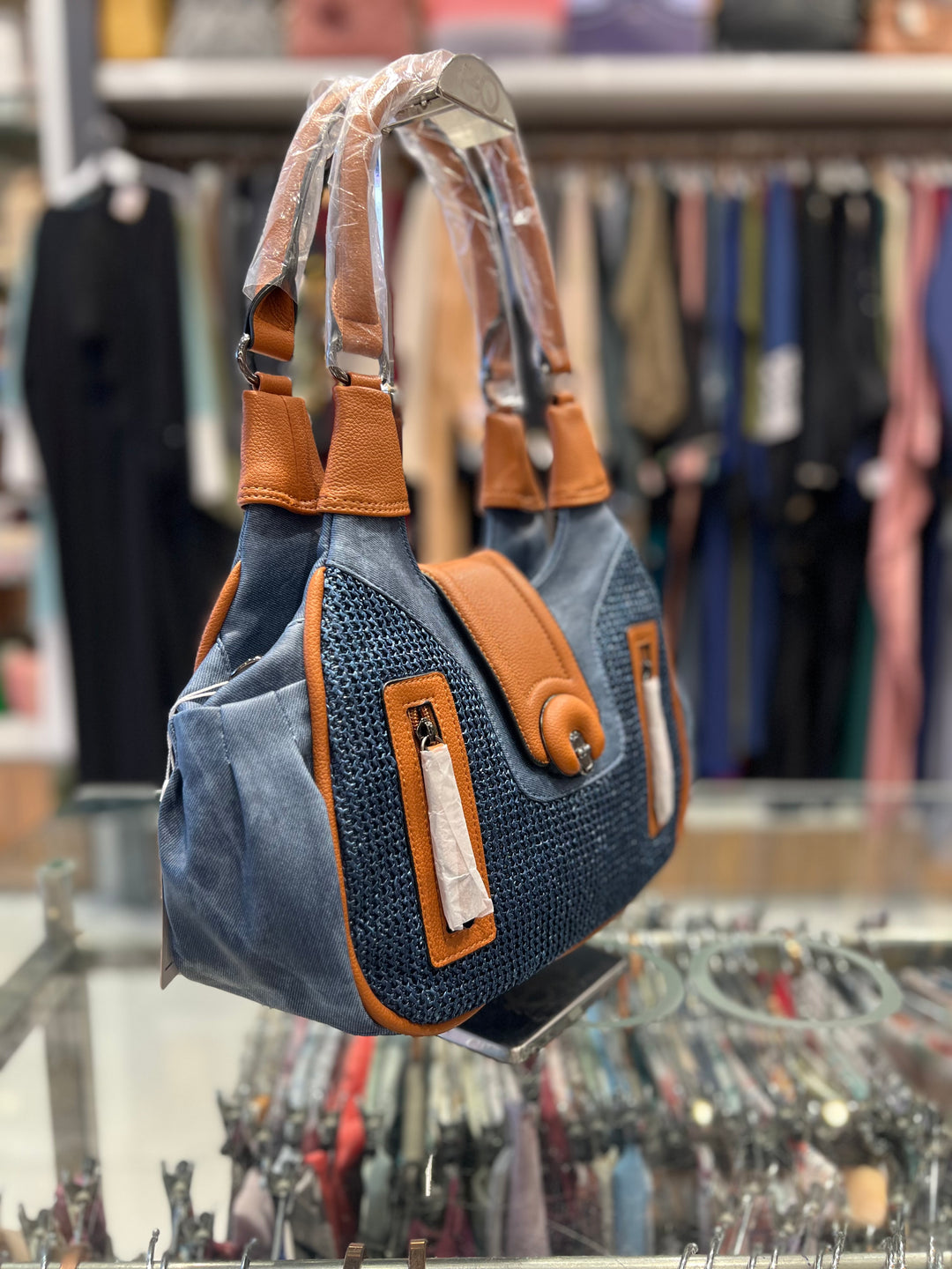 KEFEIYA   HAND  BAG - 9035/ BLUE /