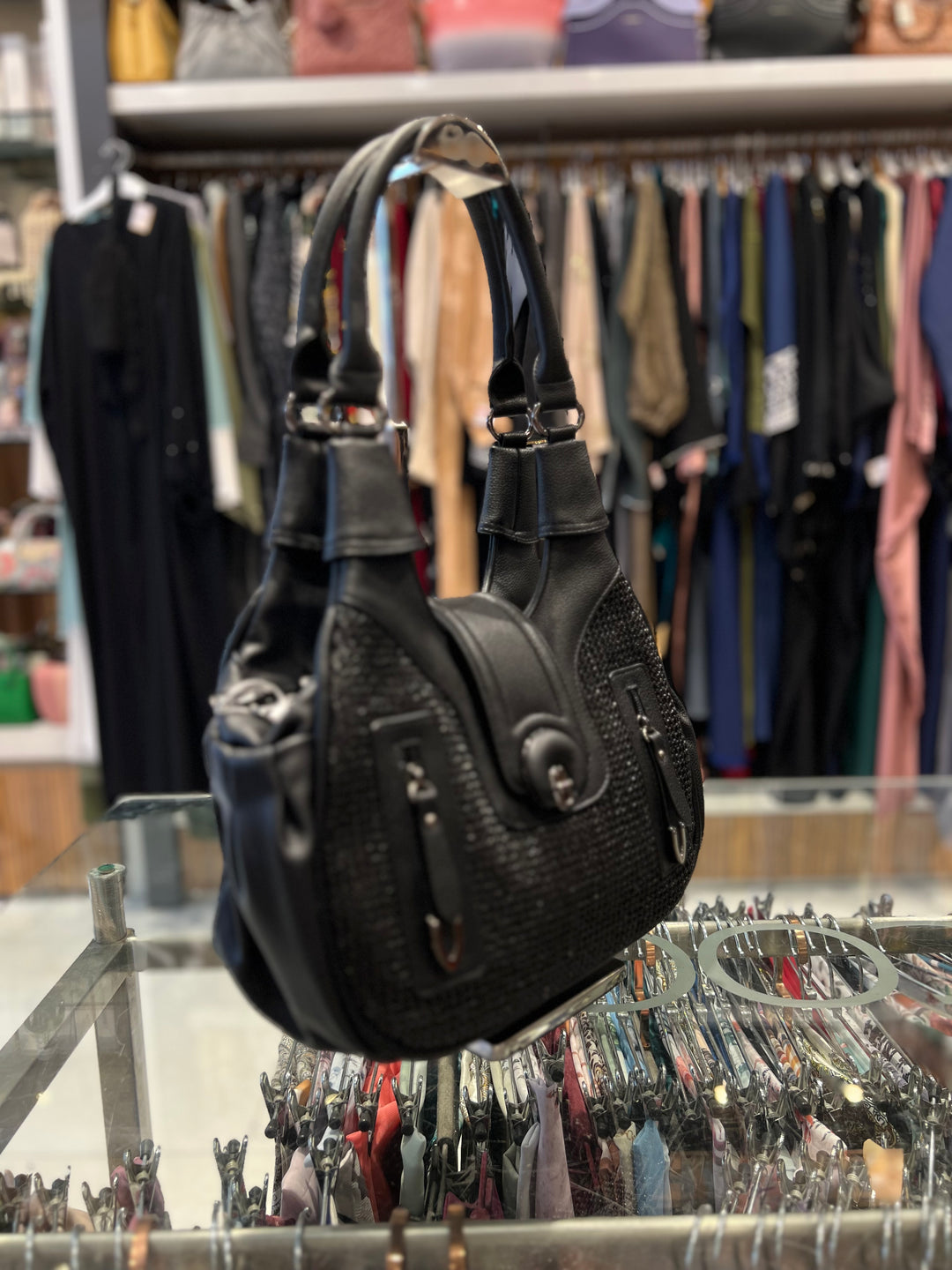 KEFEIYA   HAND  BAG - 9035/ BLACK /