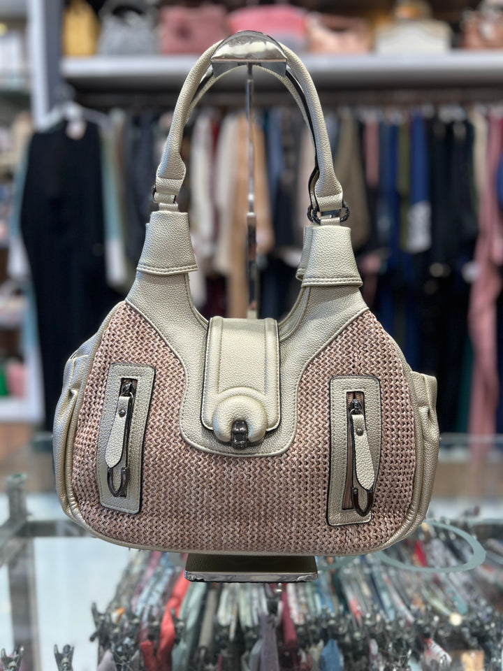 KEFEIYA   HAND  BAG - 9035/ GOLDEN GREEN/