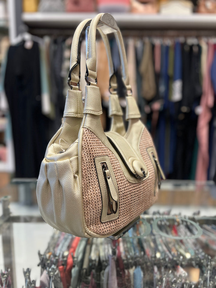 KEFEIYA   HAND  BAG - 9035/ GOLDEN GREEN/