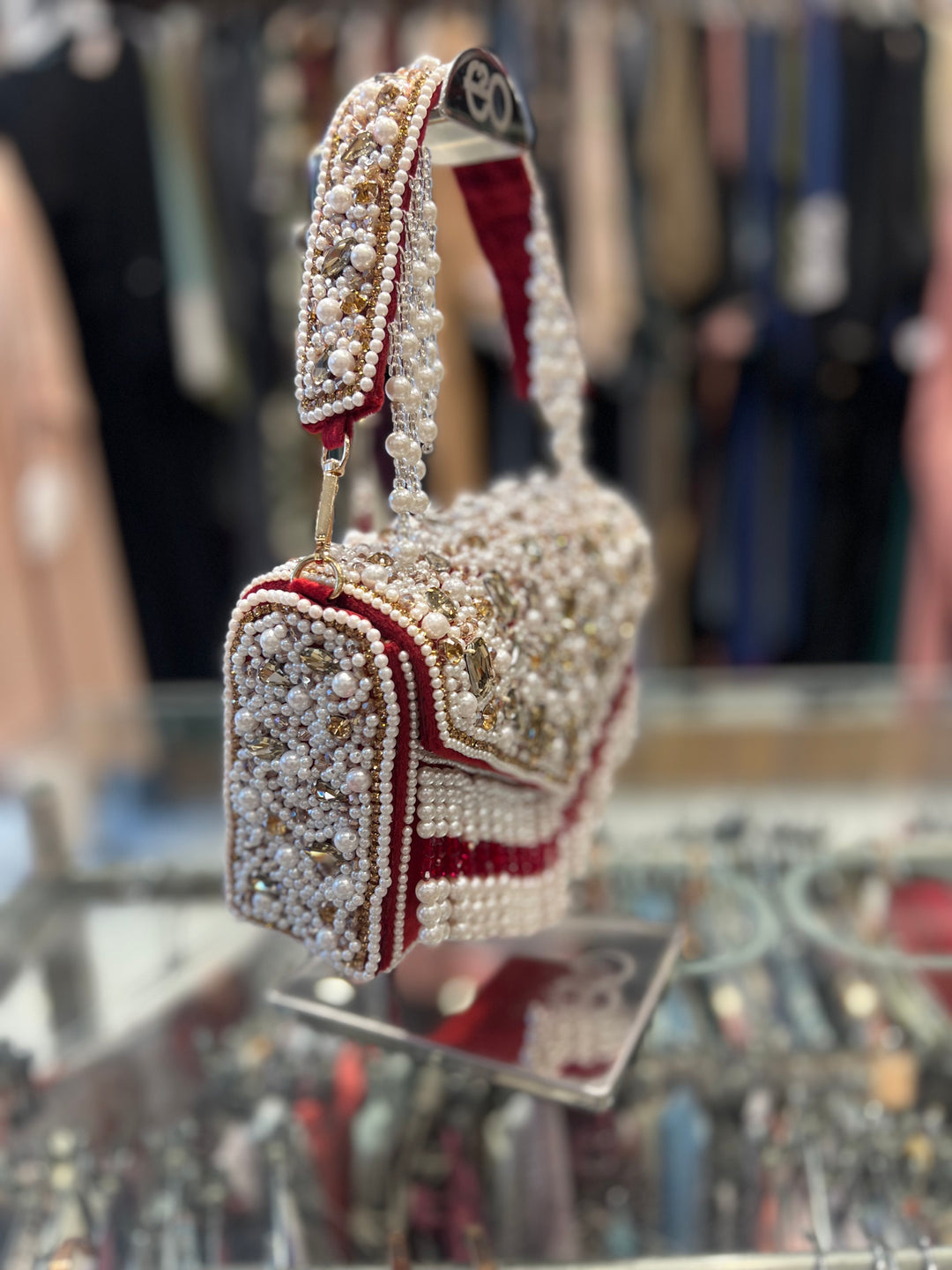 HAND BAG - 11910 /RED/