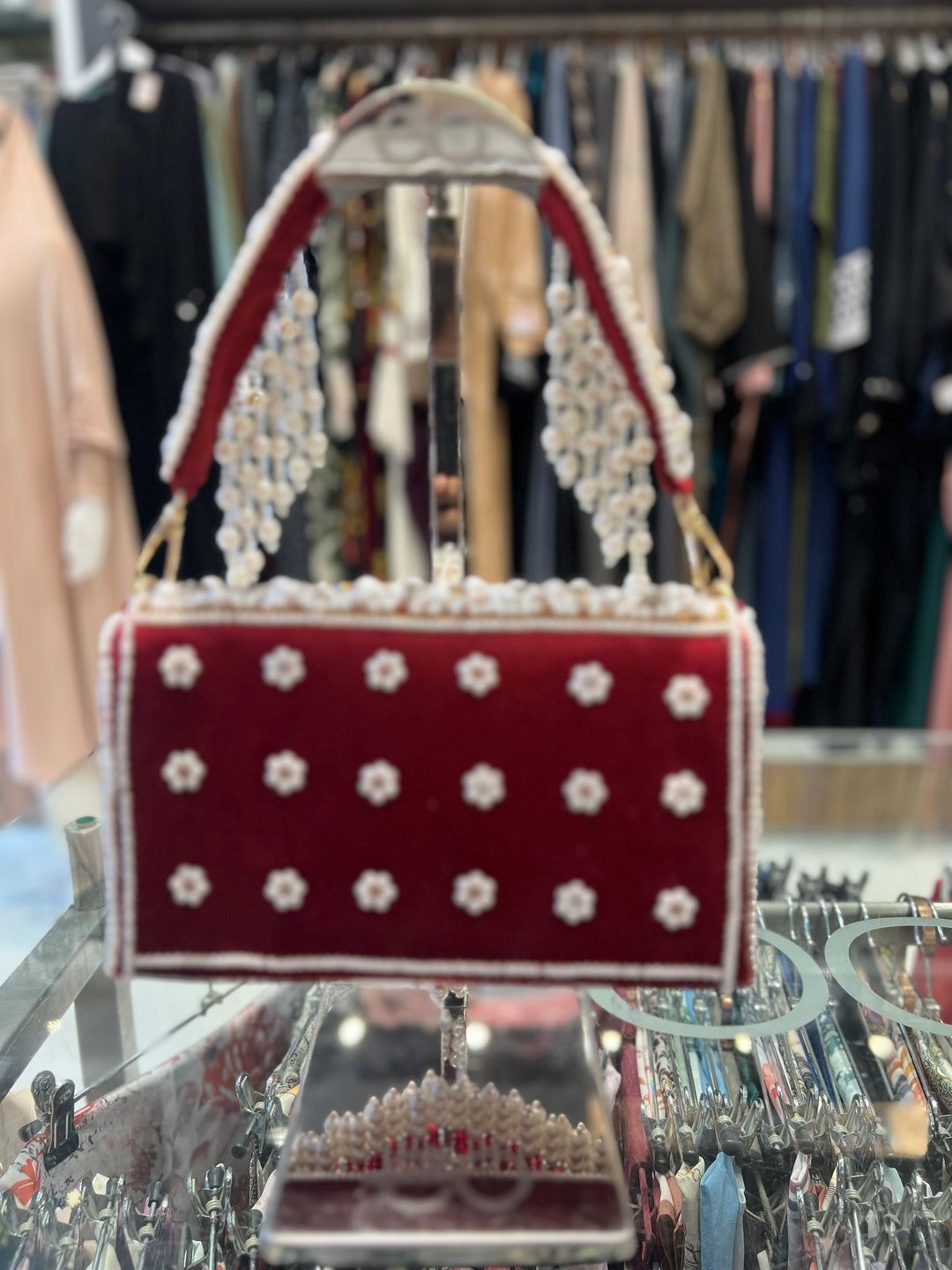 HAND BAG - 11910 /RED/