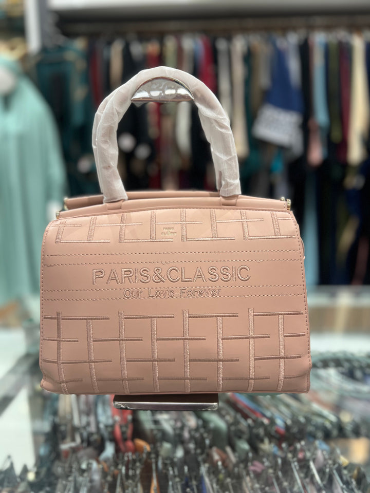 PARIS & CLASSIC HAND BAG - P1193/PINK