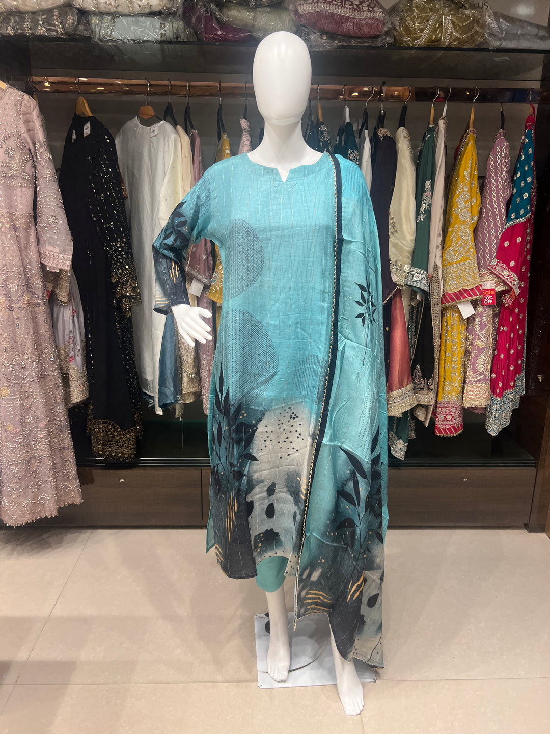 ANGELINA TRENDY DIGITAL PRINED MUSLEEN SUIT- KTD1