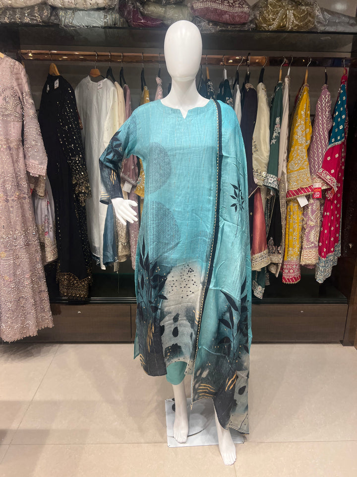 ANGELINA TRENDY DIGITAL PRINED MUSLEEN SUIT- KTD1