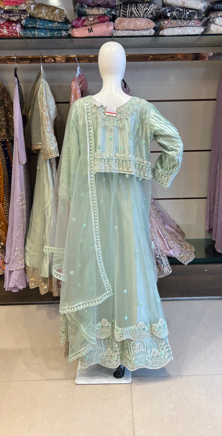 AREESHA DESIGNER LEHENGA (BEADS WORK) - MZ03