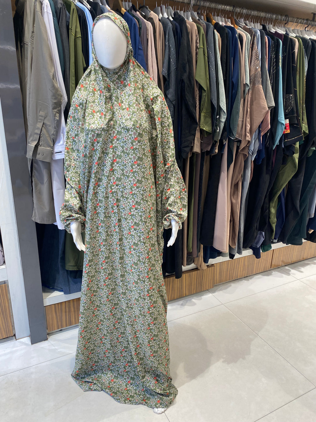 AYESHA PRAYER DRESS SOFT REYON PRINT EHRAAM NEW COLOURS (FULL LENGTH)PD01