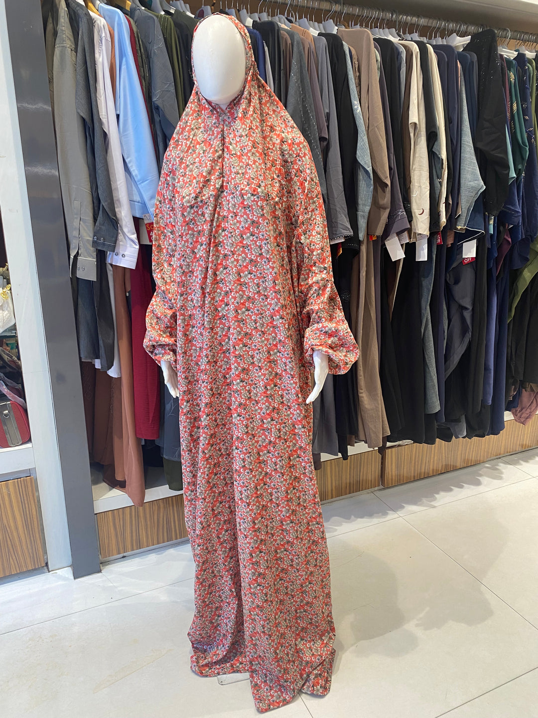 AYESHA PRAYER DRESS SOFT REYON PRINT EHRAAM NEW COLOURS (FULL LENGTH)PD01