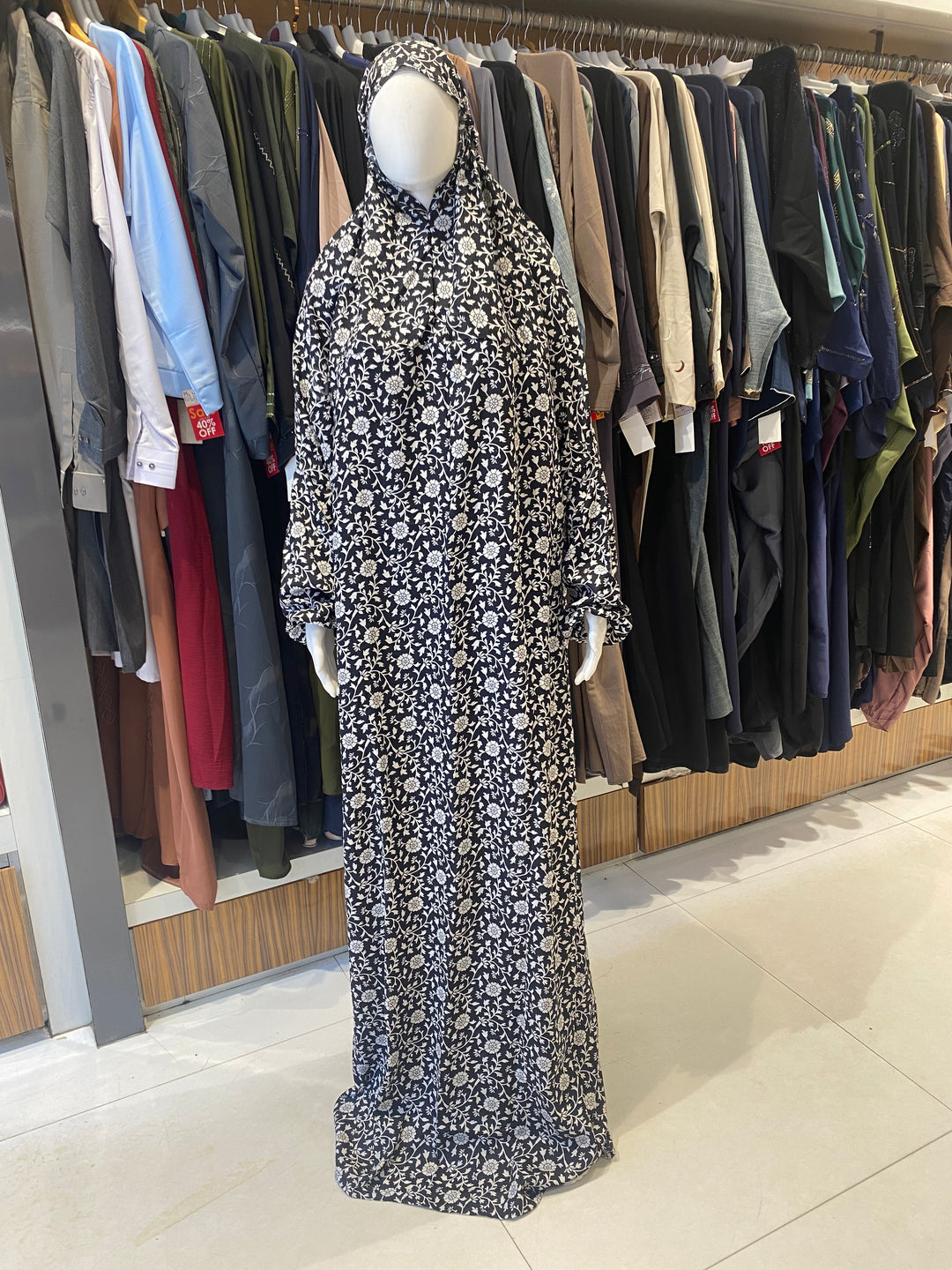 AYESHA PRAYER DRESS SOFT REYON PRINT EHRAAM NEW COLOURS (FULL LENGTH)PD01