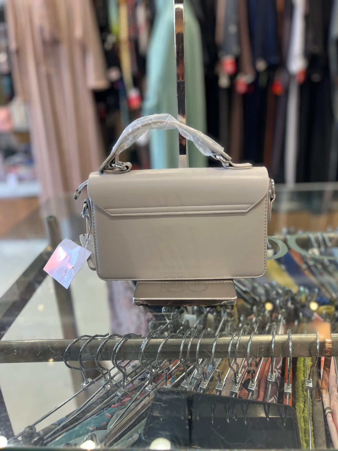 FANCY HAND BAG - BH21/GREY/