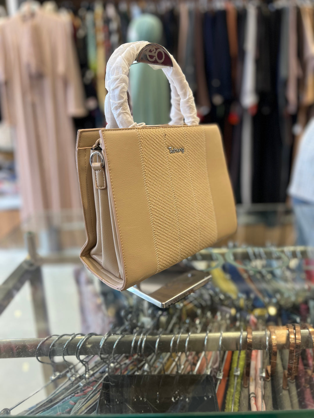 FANCY HAND BAG - BH08/BEIGE/