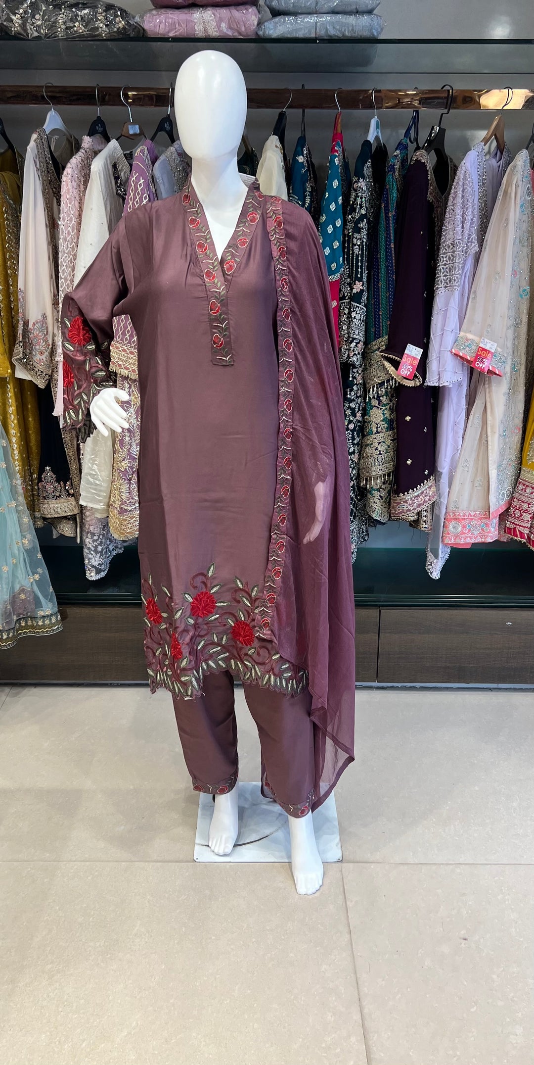 WORK DESIGNER EMBROIDERED SUIT - IKFB01