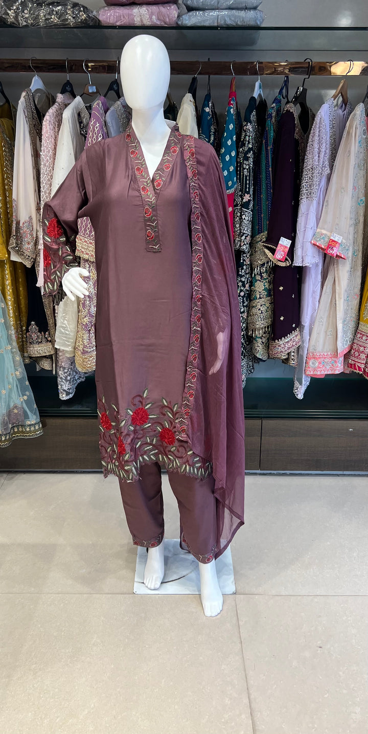 WORK DESIGNER EMBROIDERED SUIT - IKFB01