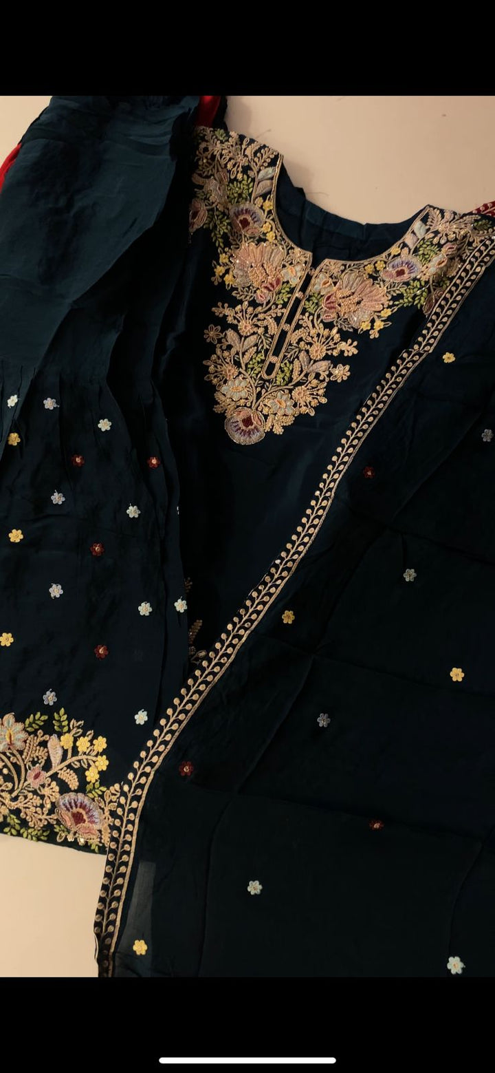 KASHMIRI ZARI WORK DESIGNER SUIT - BTU01