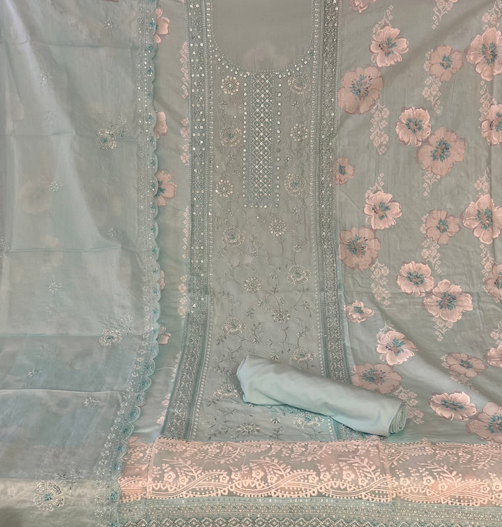 DESIGNER UNSTITCHED DRESS MATERIAL - BTMF32