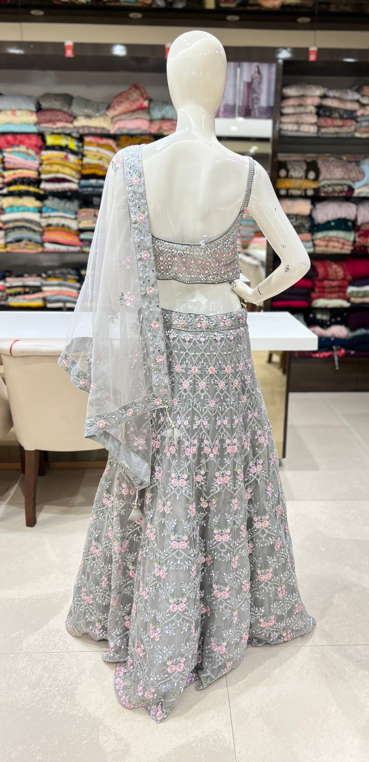 grey lehenga-ha129