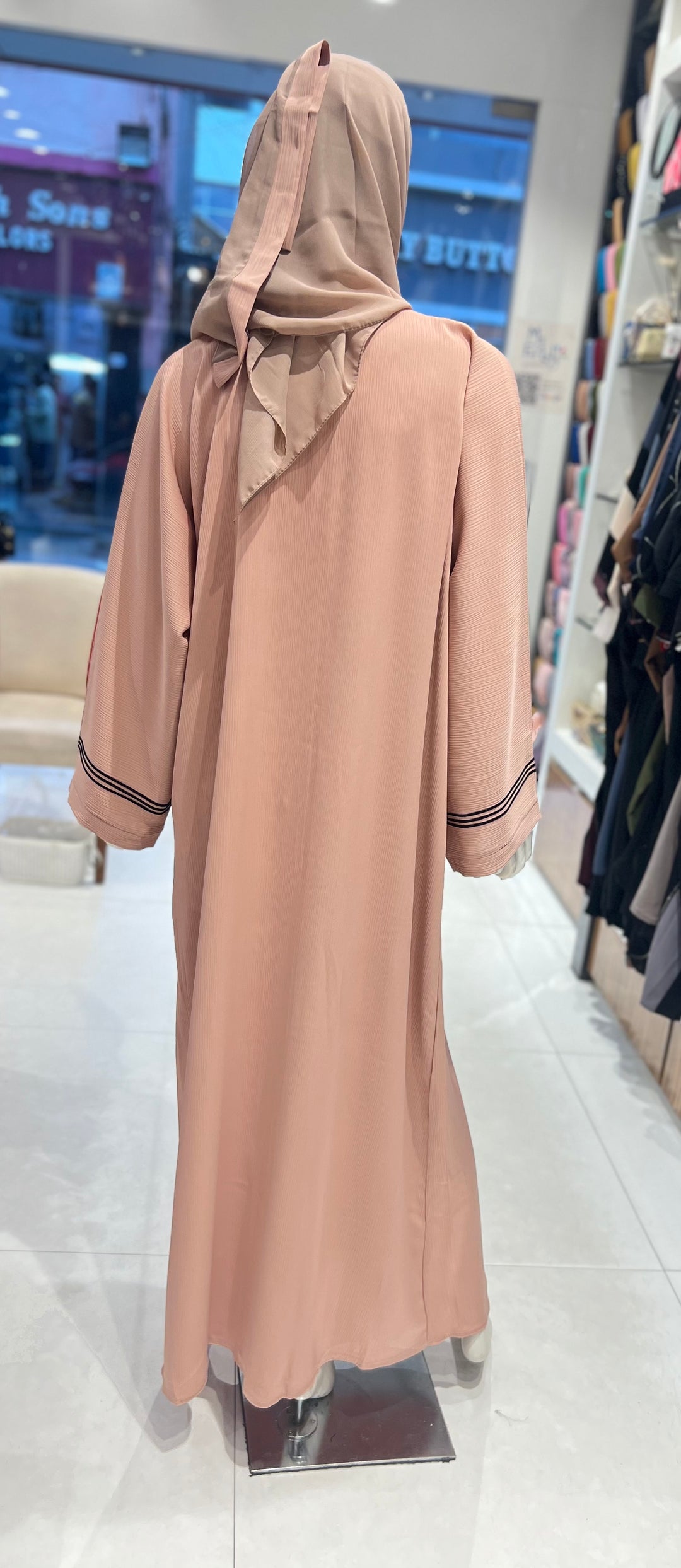 beige abaya-jn31