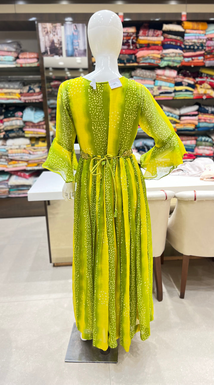 green long frock-fb190