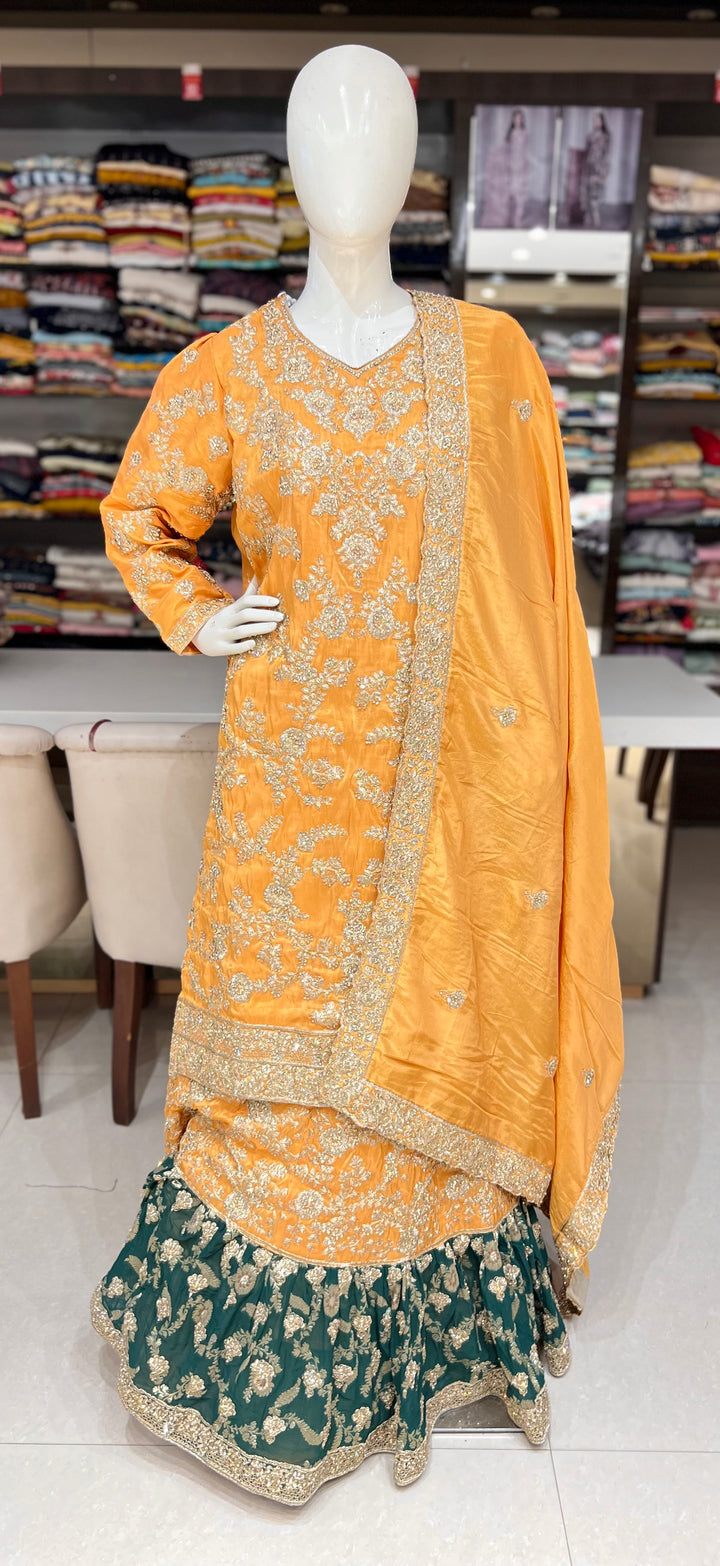 deepika emb farshi sharara set-7591