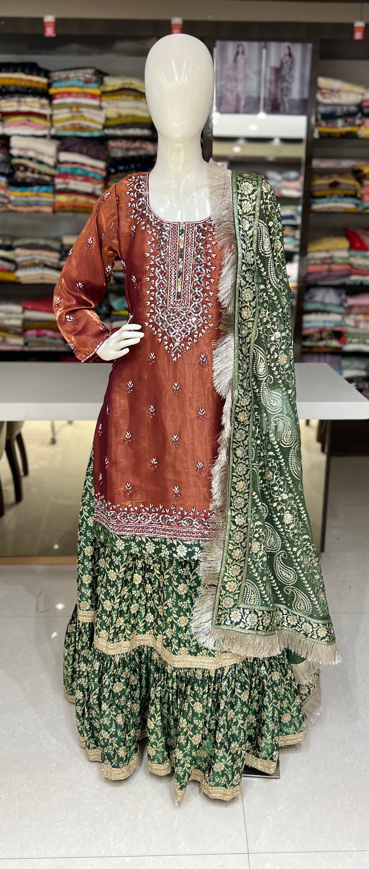 kriti emb farshi sharara set-7641