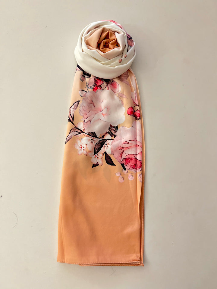 luxury premium satin printed hijab-d16814 (buy 2 get 1 free)