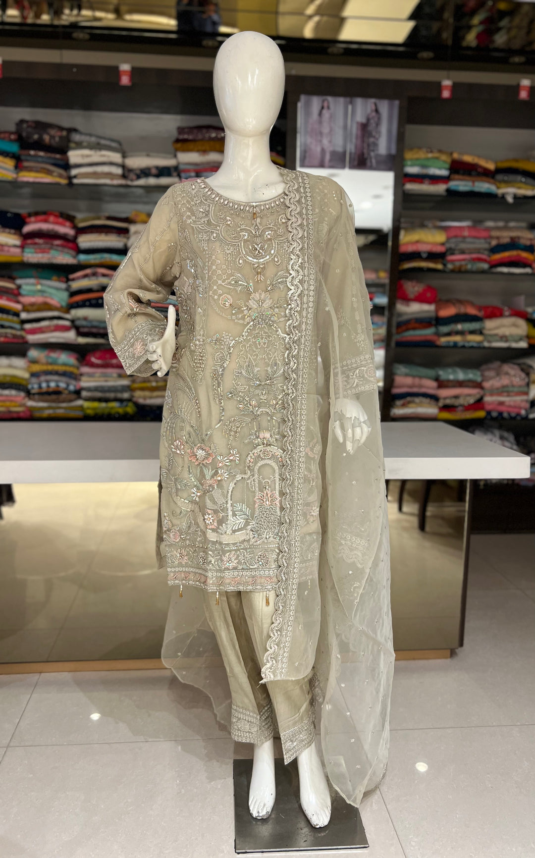 SADIYA HUSNARA DESIGNER EMB SUIT- H706