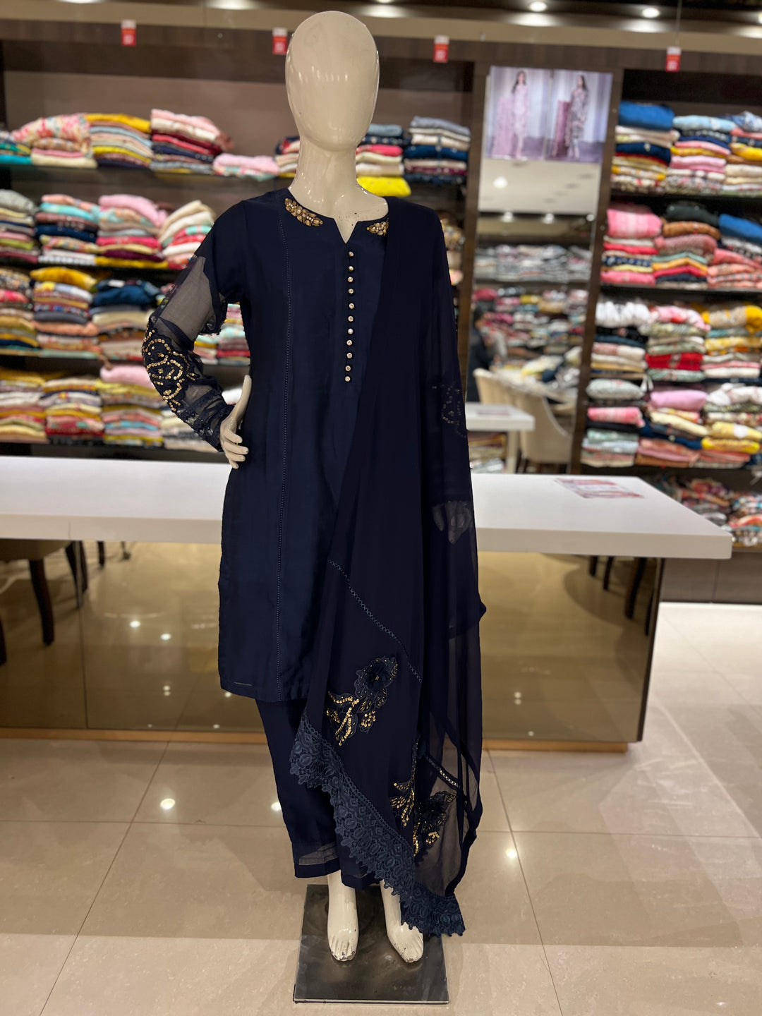 MARYAM DESIGNER EMB SUIT- K2752