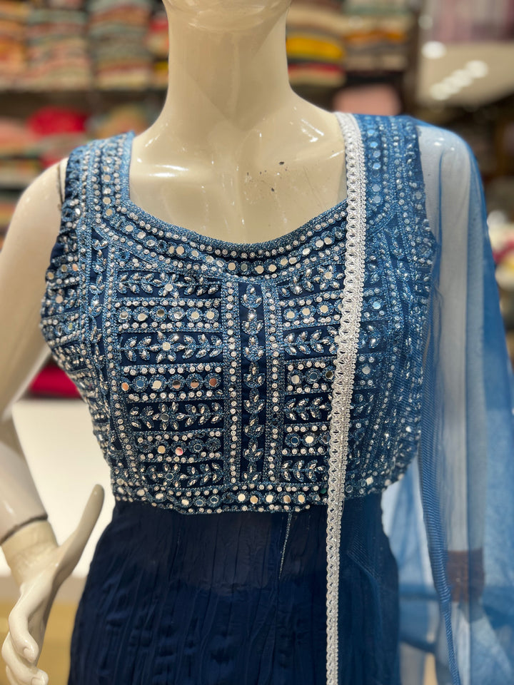 PEPLON BLUE GHARARA-HA113