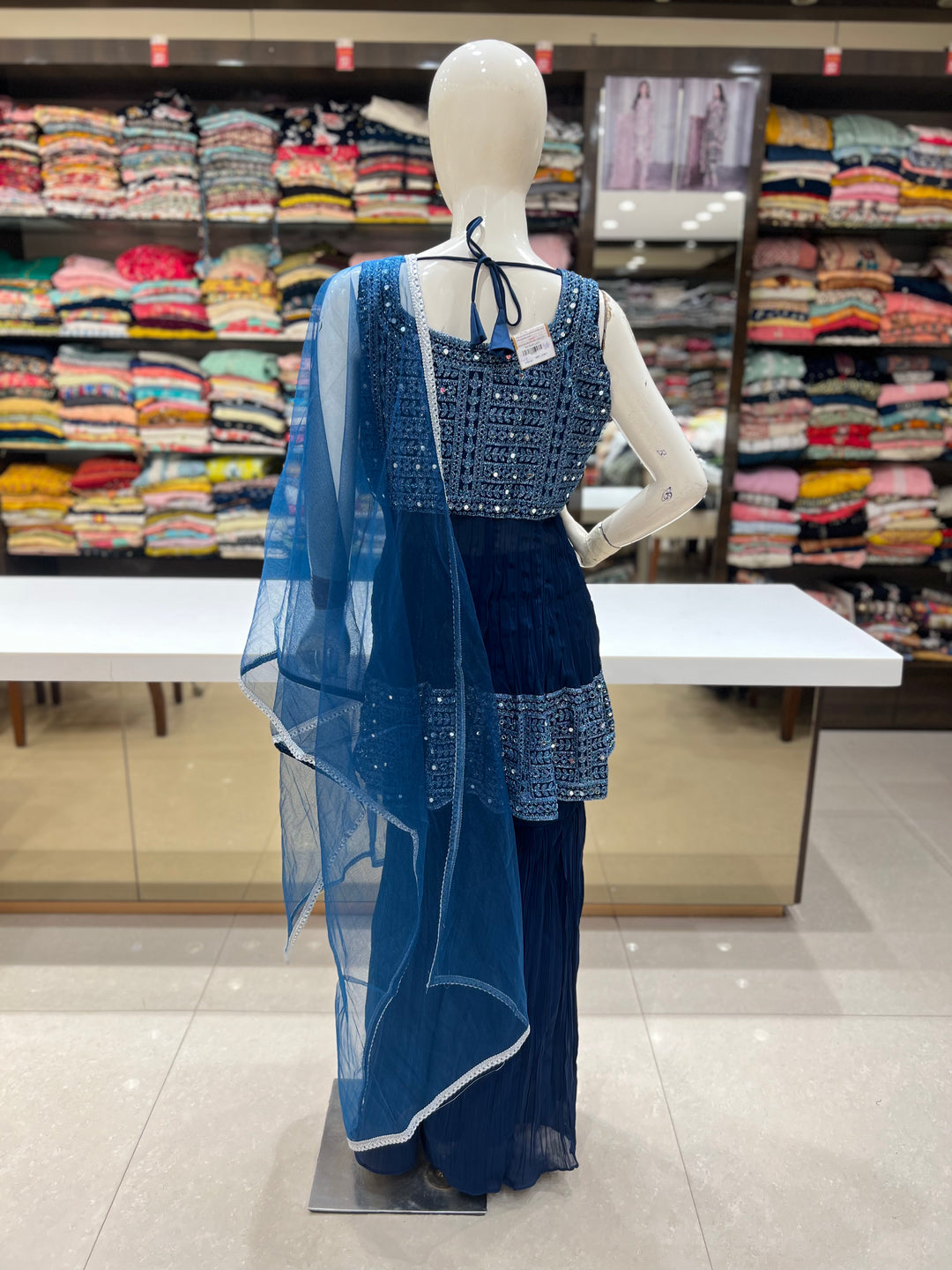 PEPLON BLUE GHARARA-HA113