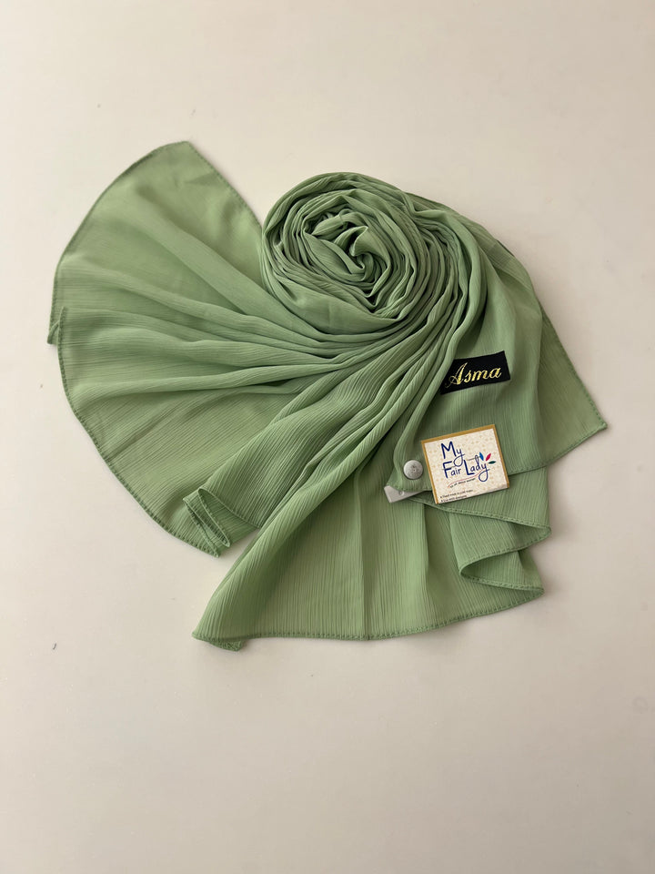 NAZIA PLAIN CRUSH COTTON CASUAL HIJAB-S552