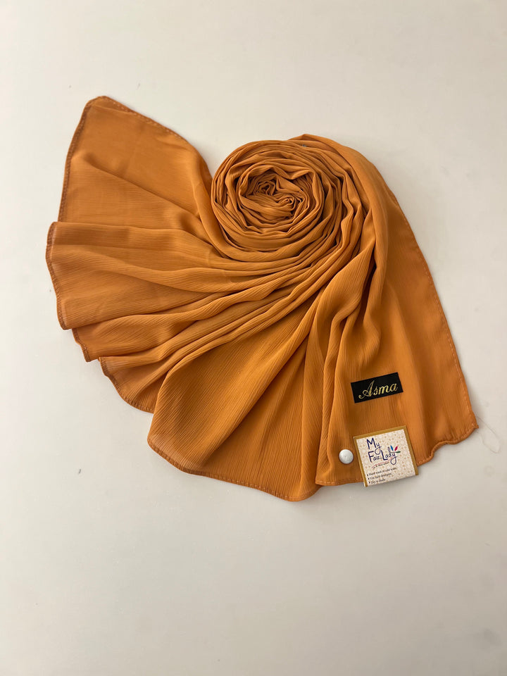 NAZIA PLAIN CRUSH COTTON CASUAL HIJAB-S552