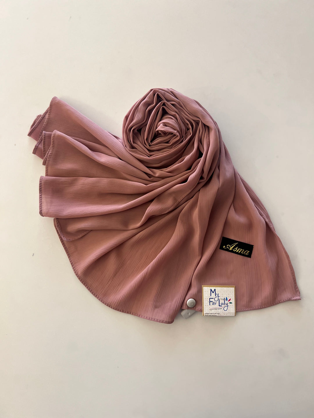 NAZIA PLAIN CRUSH COTTON CASUAL HIJAB-S552