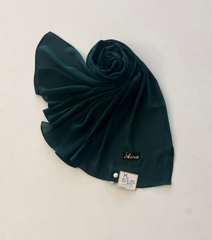 NAZIA PLAIN CRUSH COTTON CASUAL HIJAB-S552