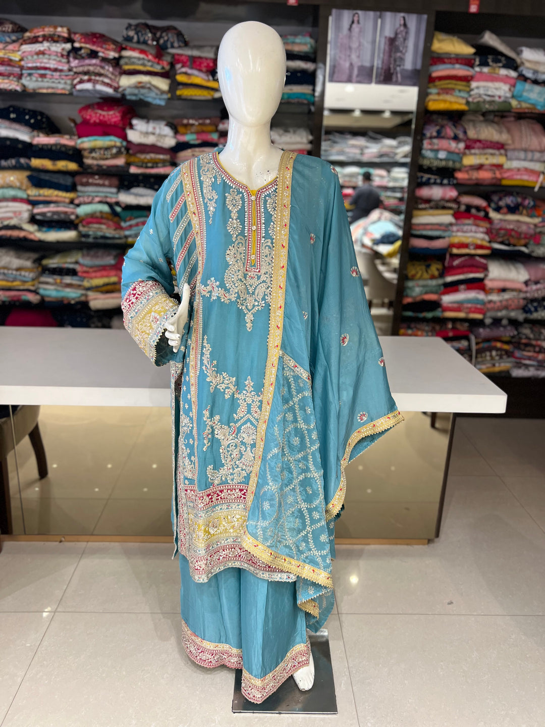 NIDHI DESIGNER EMB SUIT-IKJ33