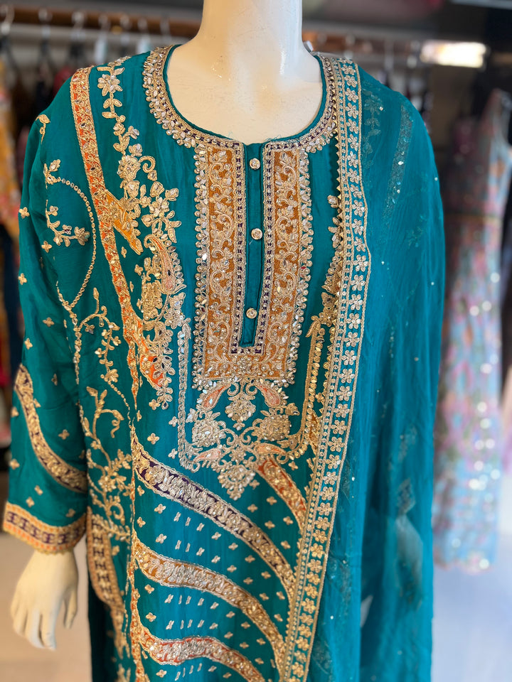 MEENAKUMARI DESIGNER EMB SUIT- IKI25