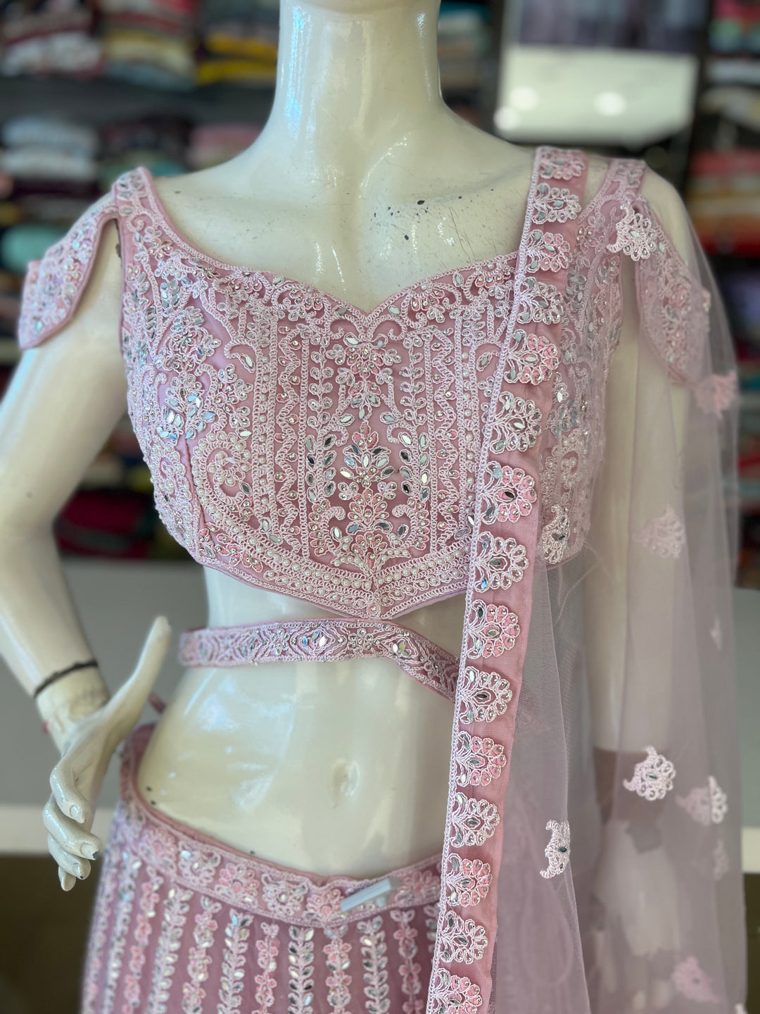 MAHREEN DESIGNER CROPTOP SHARARA- IKF110