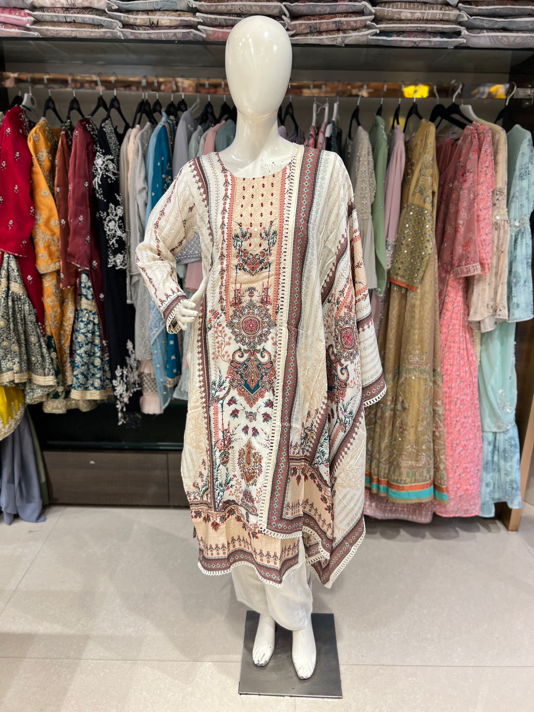 MALIHA DESIGNER FASHION SUIT- IKK06