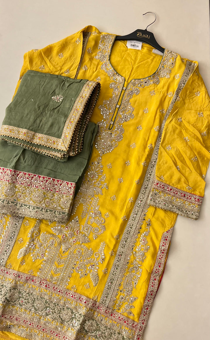 NIMRIT DESIGNER PLAZO SET- IKK19