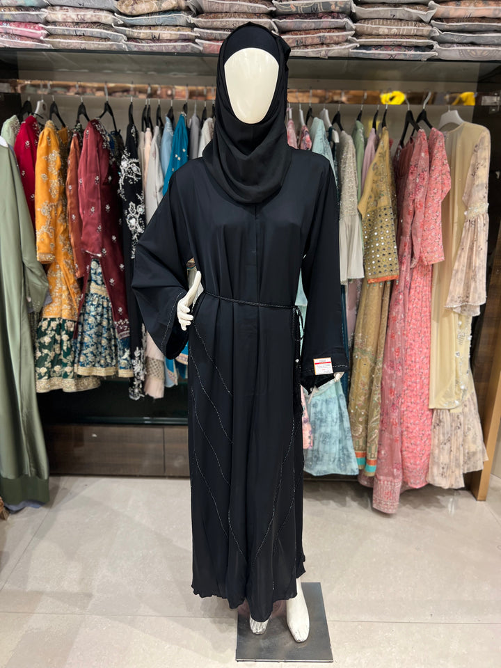 MAHEEN ABAYA BLACK- JN47