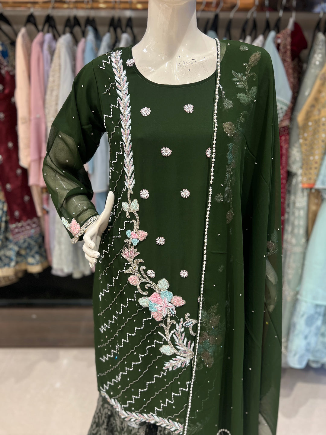 MAHEEN DESIGNER GHARARA SUIT- KMSB6