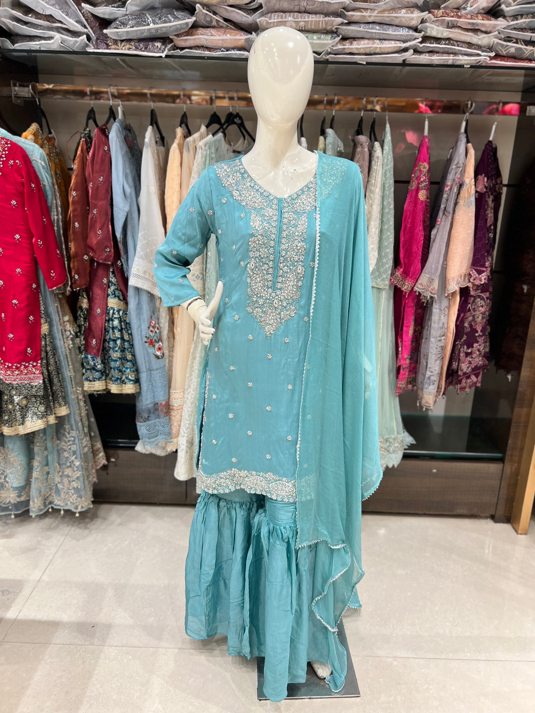 KASHVI DESIGNER EMB SUIT- KTB8