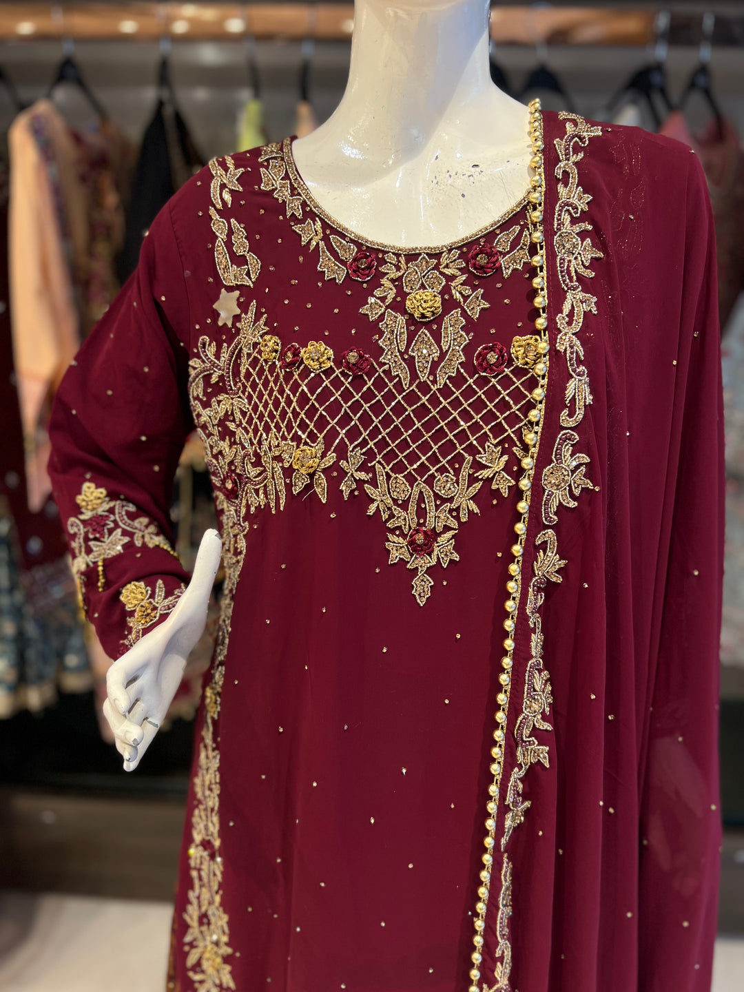 JASMINE DESIGNER SHARARA SUIT- KMS2