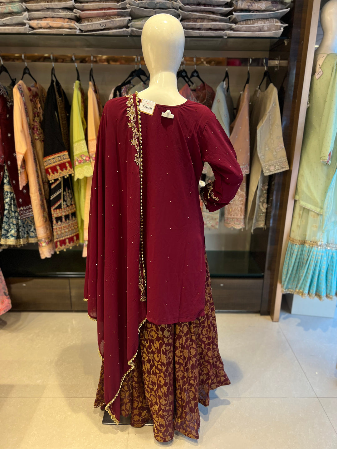 JASMINE DESIGNER SHARARA SUIT- KMS2