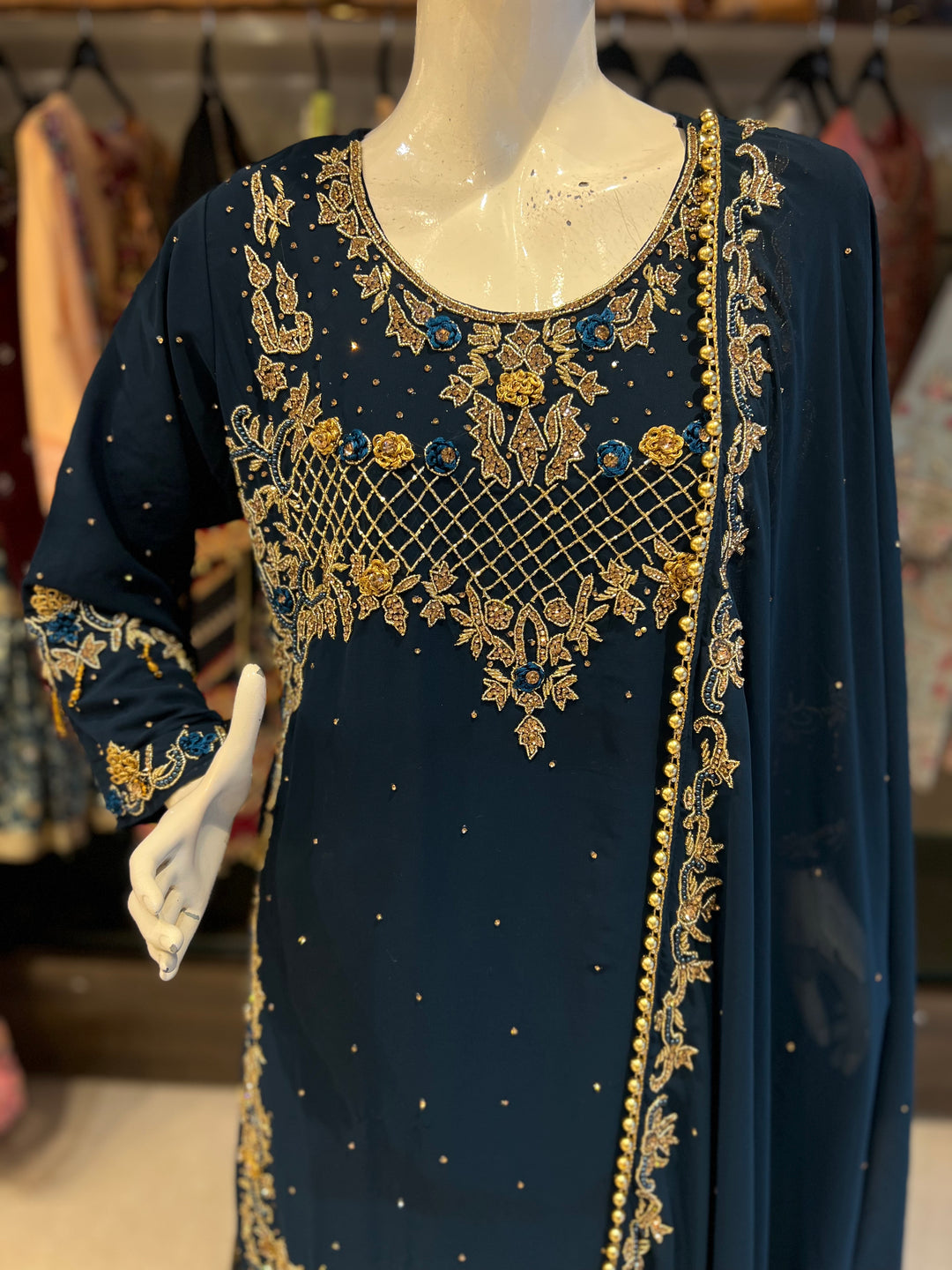 JASMINE DESIGNER SHARARA SUIT- KMS2