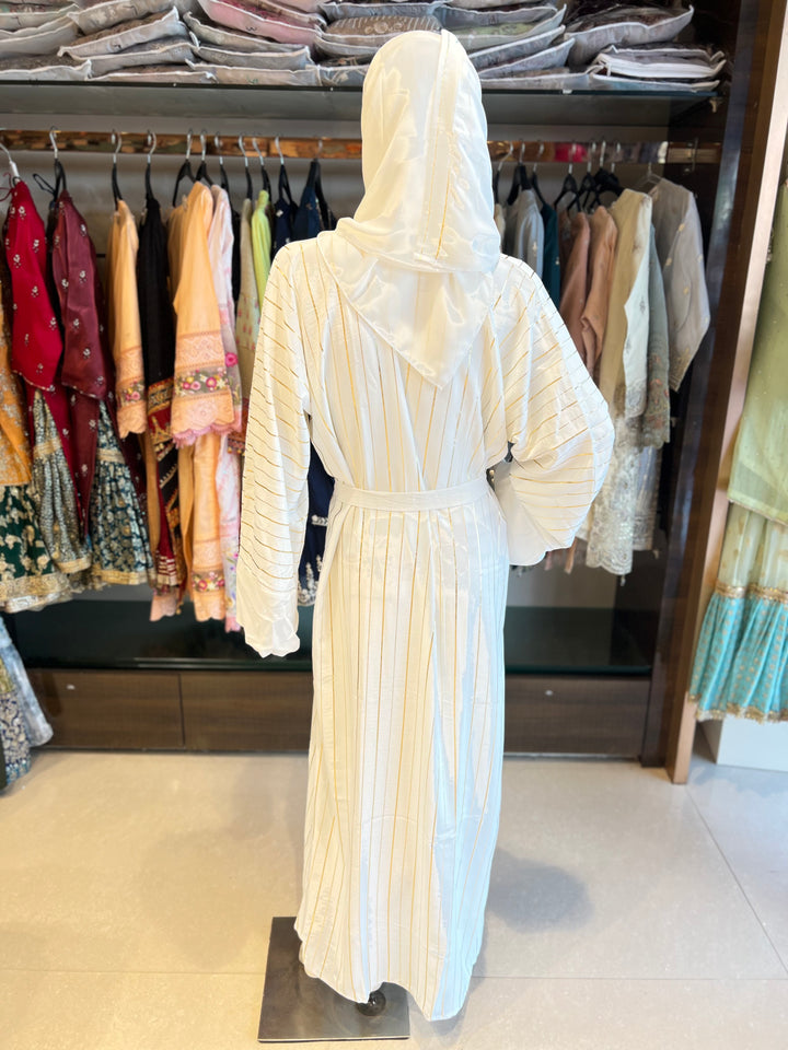 AYESHA STRIPES ABAYA- JN25