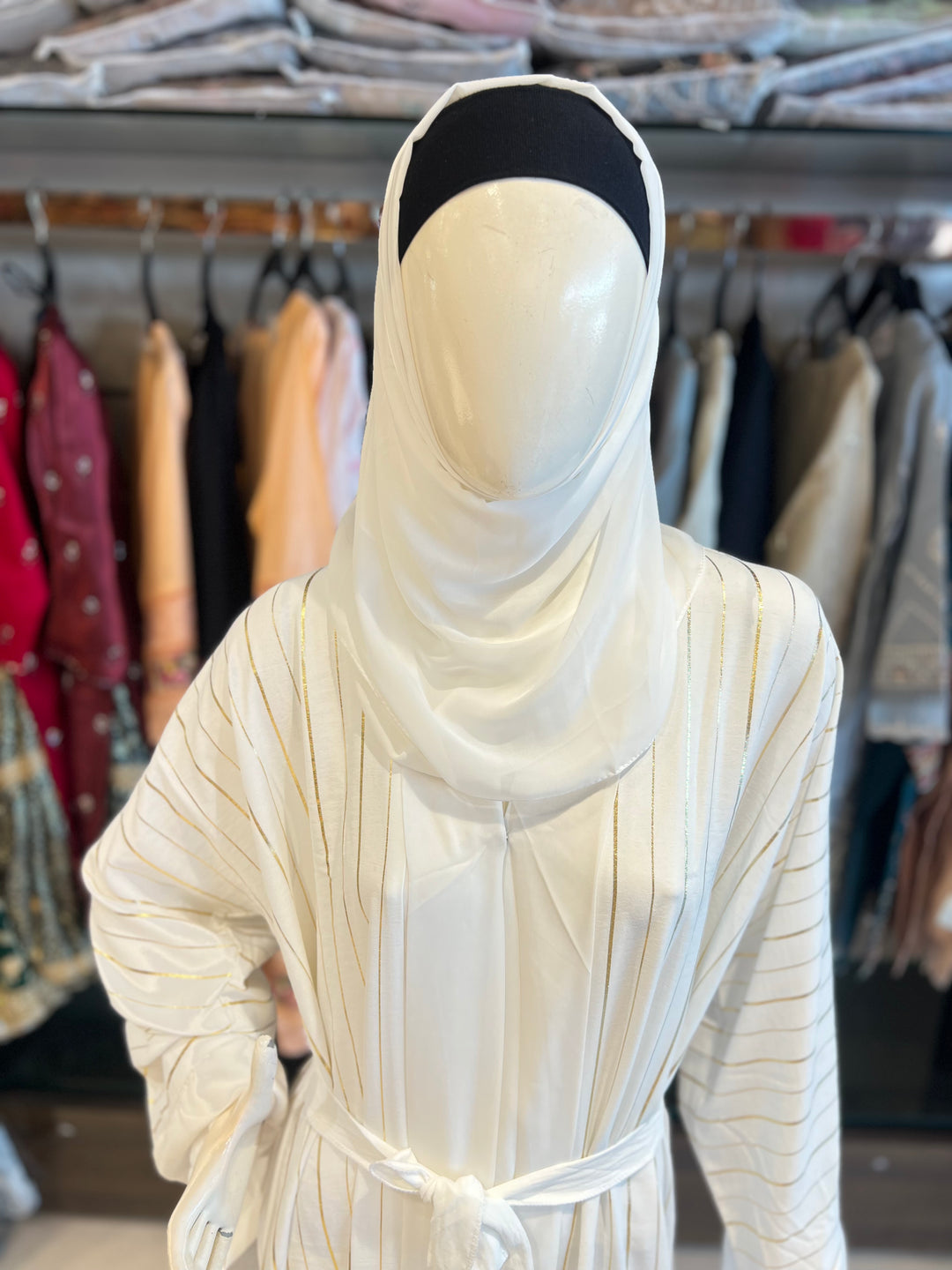 AYESHA STRIPES ABAYA- JN25